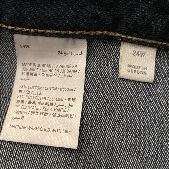 Style & Co Denim Blue Plus Mid-Rise Capri Pants 24W - Picture 9 of 11